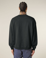 The oversized garment dyed crew neck sweatshirt